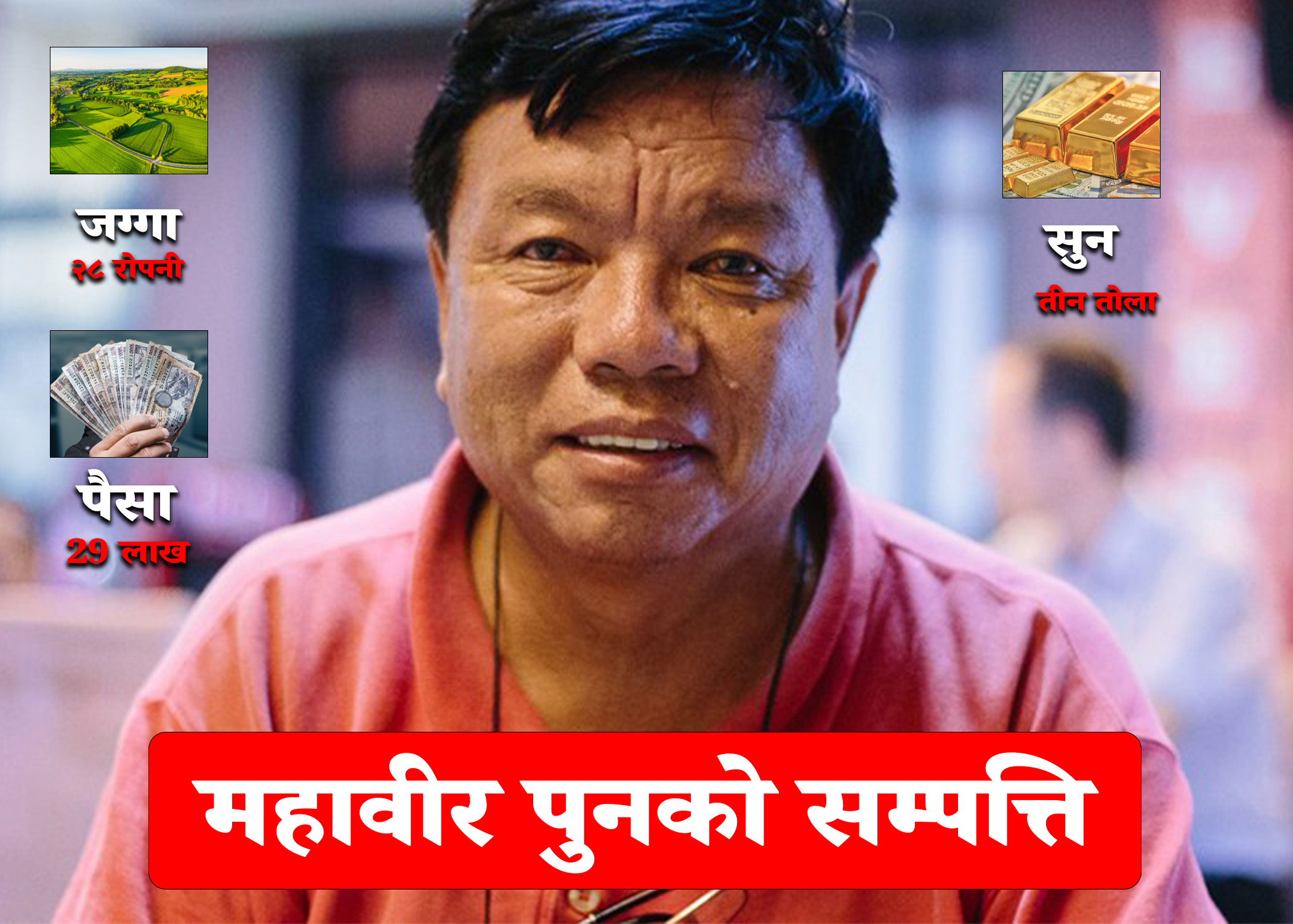 महावीर पुनको सम्पत्ति विवरण सार्वजनिक, के–के छन् सम्पत्ति ?