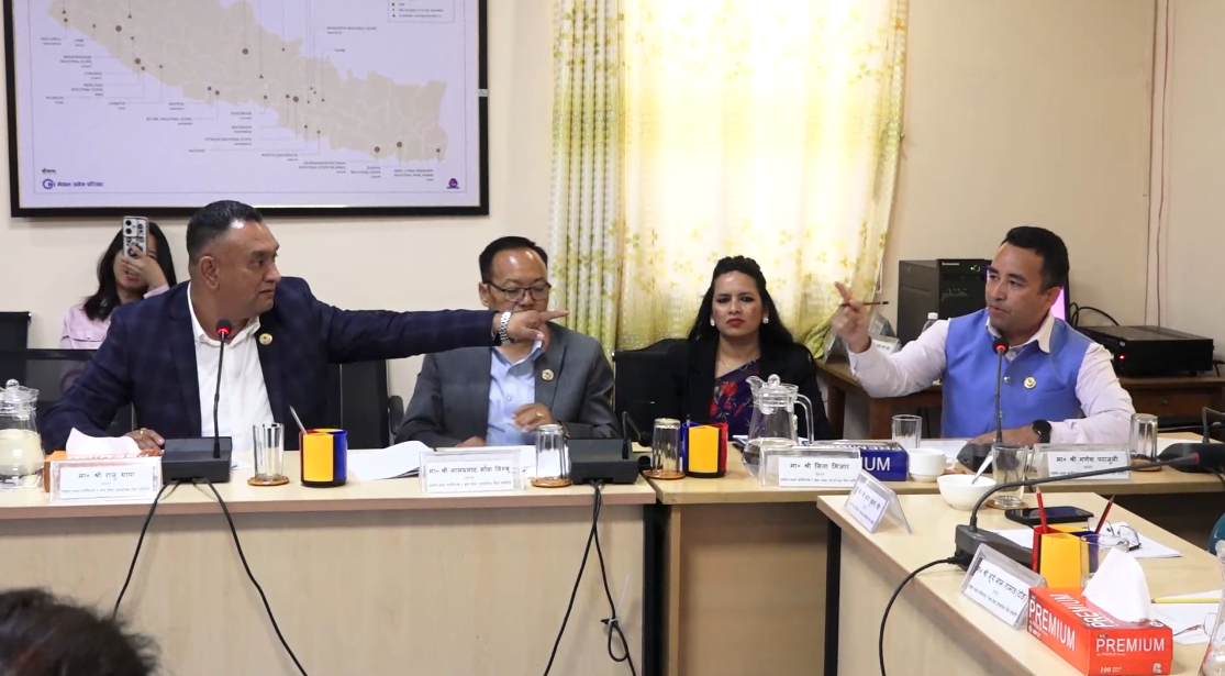 भिजिट भिसा प्रकरणका विषयमा उद्योग समितिमा सांसदहरुबीच चर्काचर्की