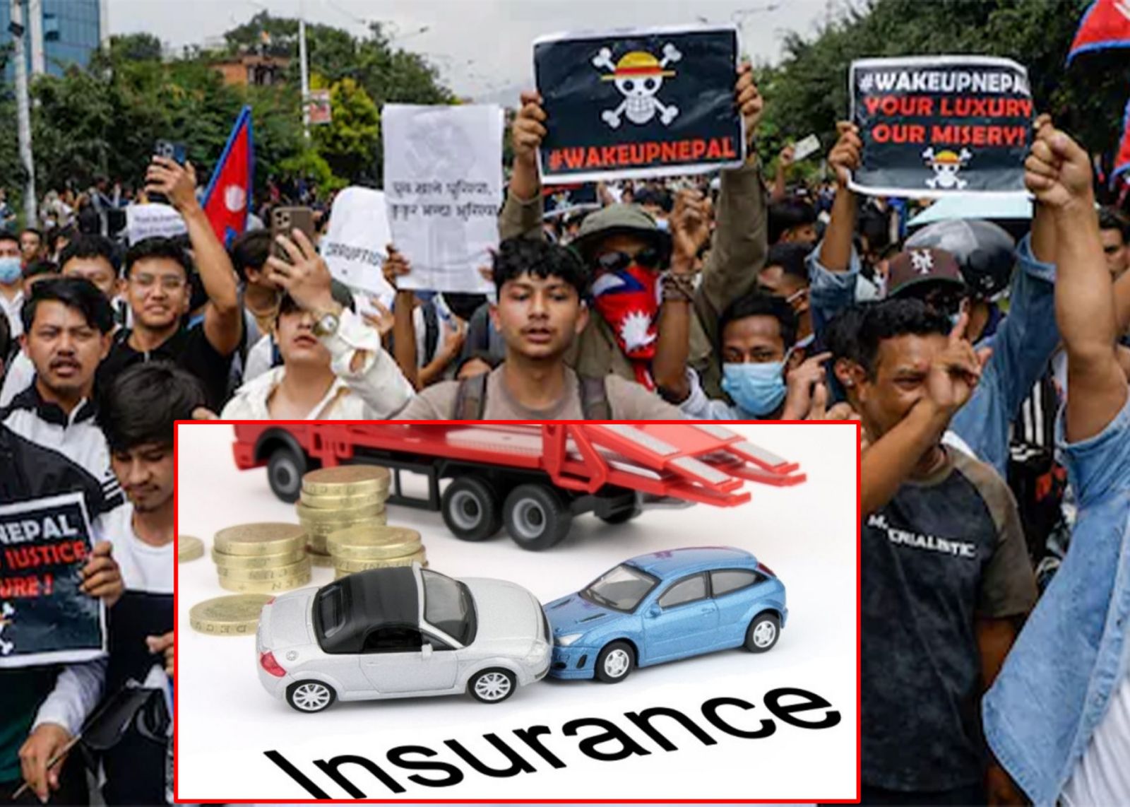 जेनजी आन्दोलन : बढ्यो सम्पत्ति र मोटर बीमा गर्ने क्रम, कतिको भयो मोटर बीमा ?