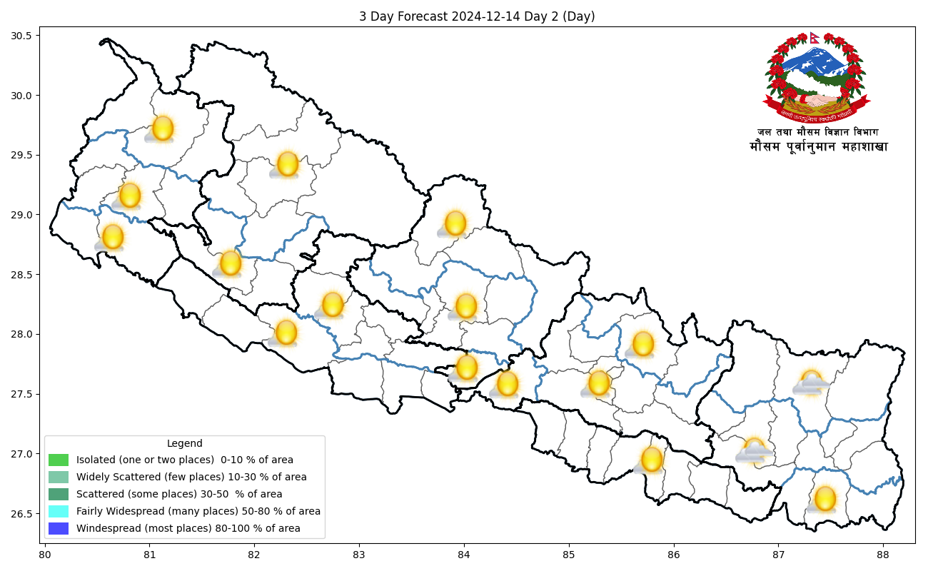 आजको मौसमः तराइका हुस्सु र कुहिराे कायमै रहने