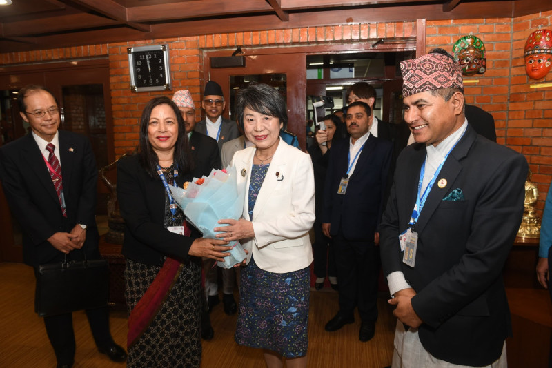 जापानी विदेशमन्त्री काठमाडौंमा